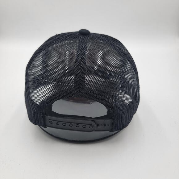 CREAM Hat Cap Snap Back Black Red Mesh Trucker Embroidered Muka One Size Mens - Picture 3 of 8